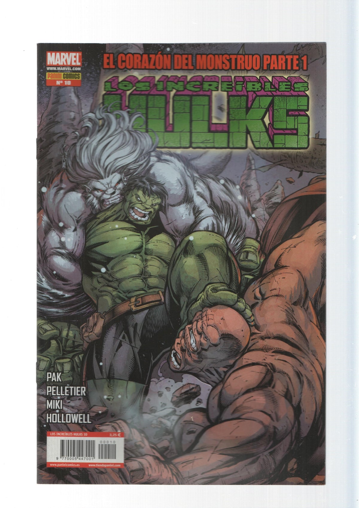 Panini Comics: El corazon del monstruo parte 1 - Los Increibles Hulks año 2, numero 10. Marvel