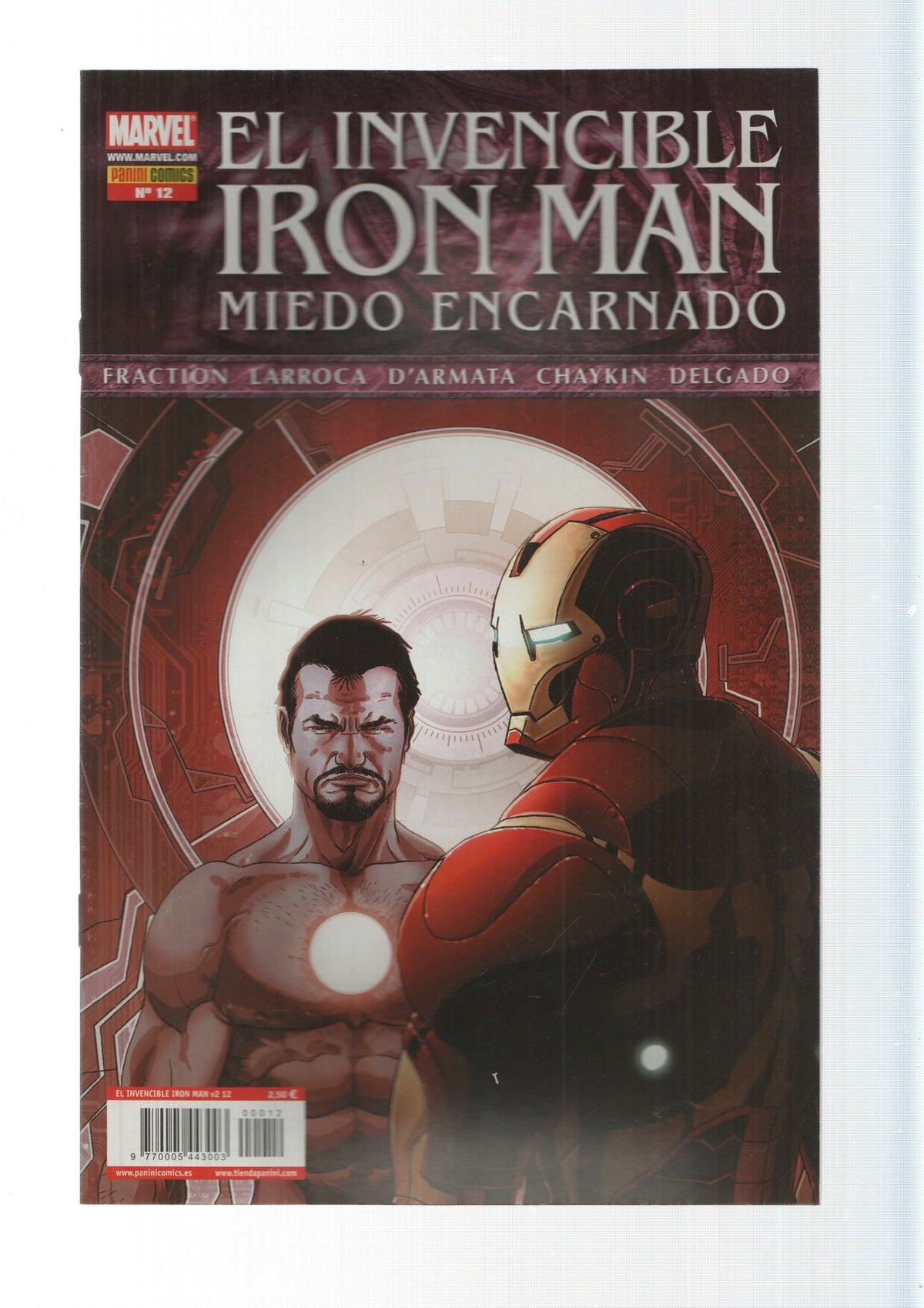 Panini Comics: Arreglame parte 3 - El Invencible Iron Man - Miedo Encarnado, año 2, numero 12. Marvel