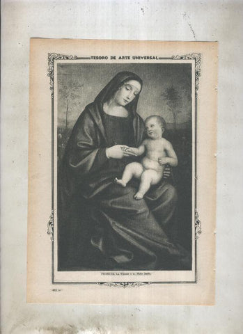 Lamina 024: La Virgen y el Niño Jesus de Francia