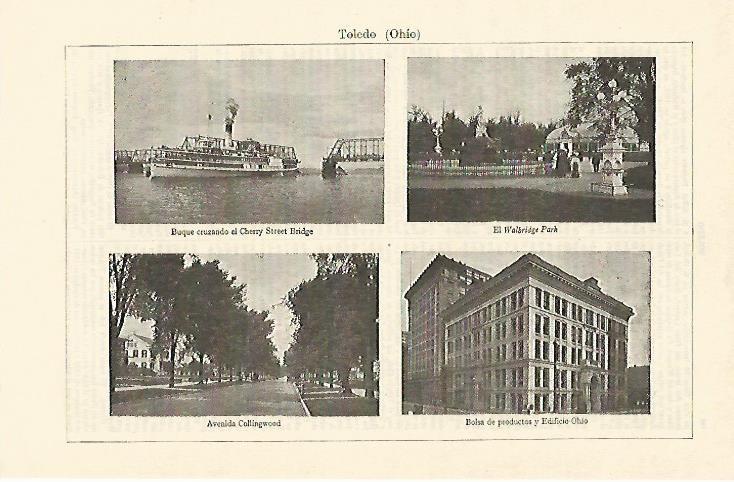 LAMINA ESPASA 1276: Vistas de Toledo Ohio Estados Unidos