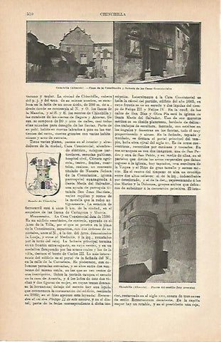 LAMINA ESPASA 1985: Vistas de Chinchicha Albacete