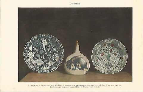 LAMINA ESPASA 2920: Ceramicas del Museo de Arte Decorativo de Berlin