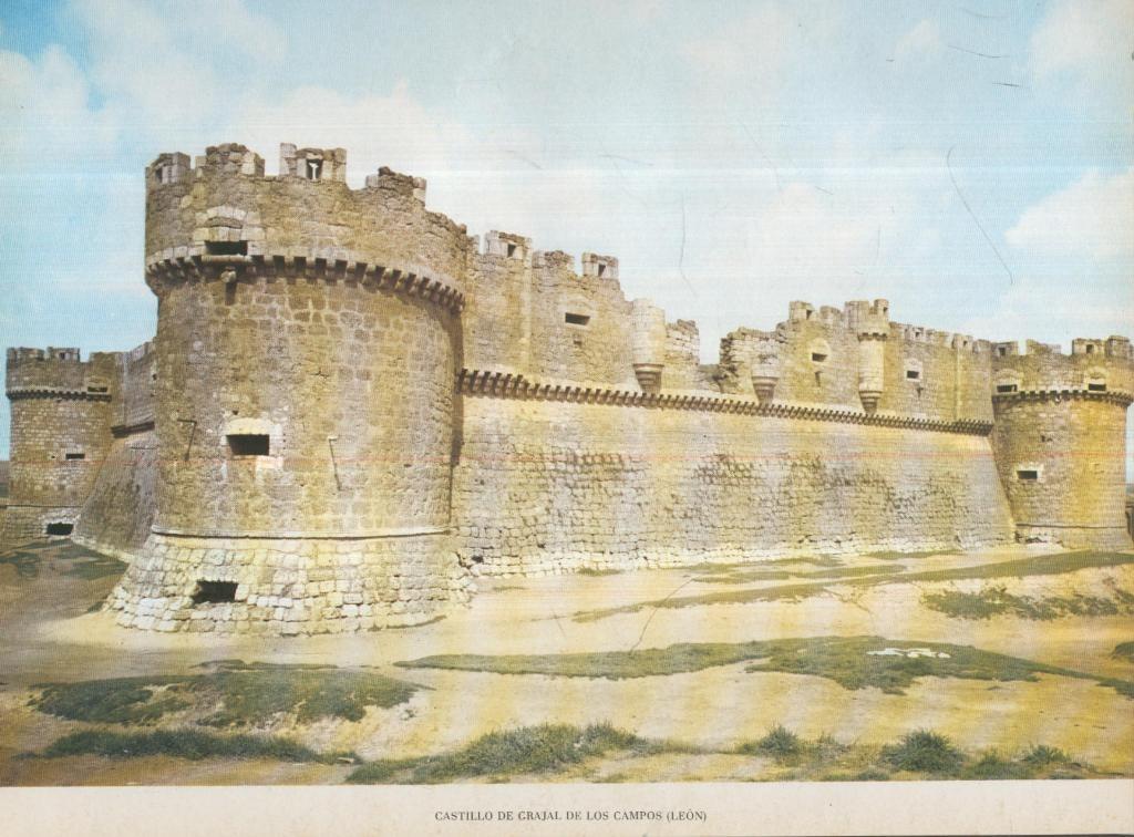 Lamina Castillos de España Edicion 1967 No.083: CASTILLO DE GRAJAL DE LOS CAMPOS (LEON)