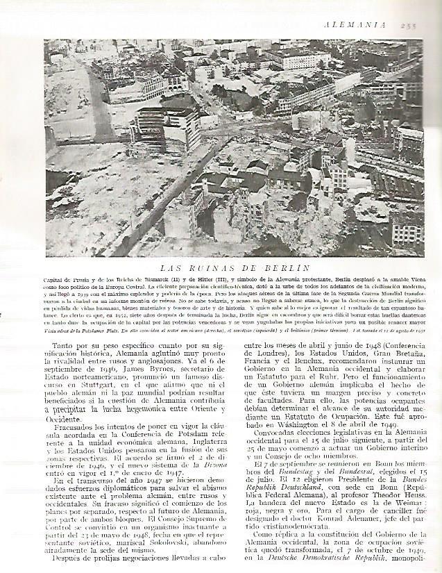 LAMINA 3173: ALEMANIA. Ruinas de Berlin el 11 de agosto de 1951