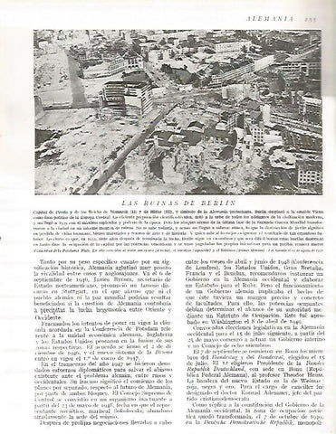 LAMINA 3173: ALEMANIA. Ruinas de Berlin el 11 de agosto de 1951