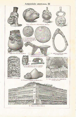 LAMINA ESPASA 5512: Arqueologia de America 