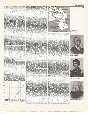 LAMINA LAROUSSE 70060: Carlos Soublette Joee Tadeo Monagas y Antonio Guzman Blanco