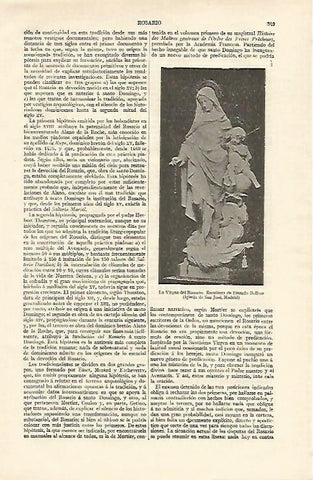 LAMINA ESPASA 16944: La Virgen del Rosario