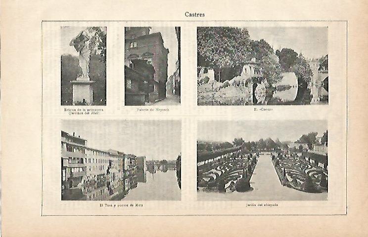 LAMINA ESPASA 3030: Vistas de Castres Francia