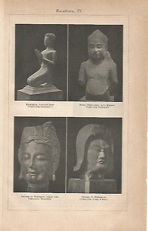 LAMINA ESPASA 18960: Escultura oriental