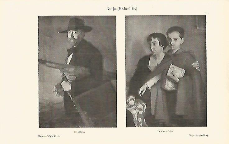 LAMINA ESPASA 16200: El artista y Madre e hijo por R. C. Guijo