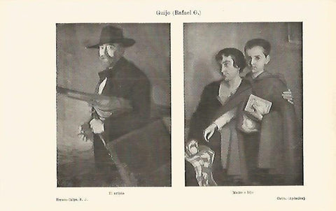 LAMINA ESPASA 16200: El artista y Madre e hijo por R. C. Guijo