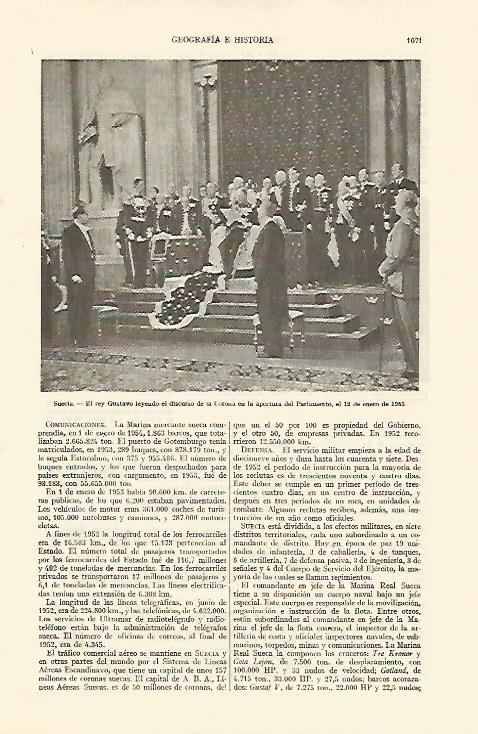 LAMINA ESPASA 22113: El rey Gustavo de Suecia