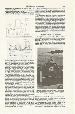 LAMINA ESPASA 13369: Buceador y croquis del sistema de inmersion por saturacion