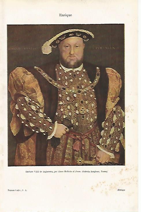 LAMINA ESPASA 15781: Enrique VIII de Inglaterra
