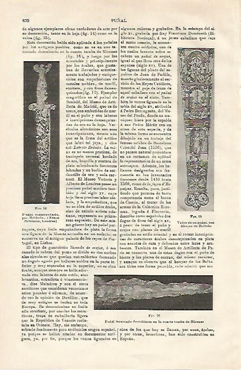 LAMINA ESPASA 20641: Puñal y vaina de puñal