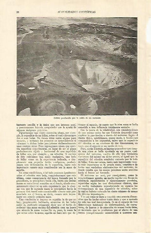 LAMINA ESPASA 21881: Crater por la caida de un meteorito