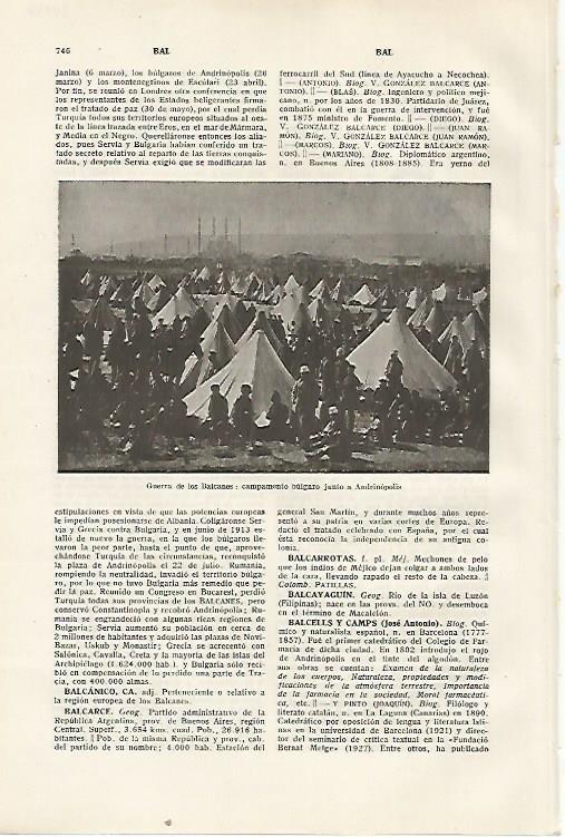 LAMINA SALVAT 80446: Campamento hungaro en la Guerra de los Blacanes