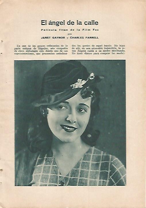 LAMINA 8827: Janet Gaynor