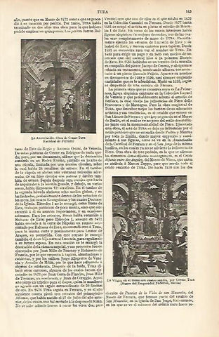 LAMINA ESPASA 11981: La Anunciacion de Cosme Tura