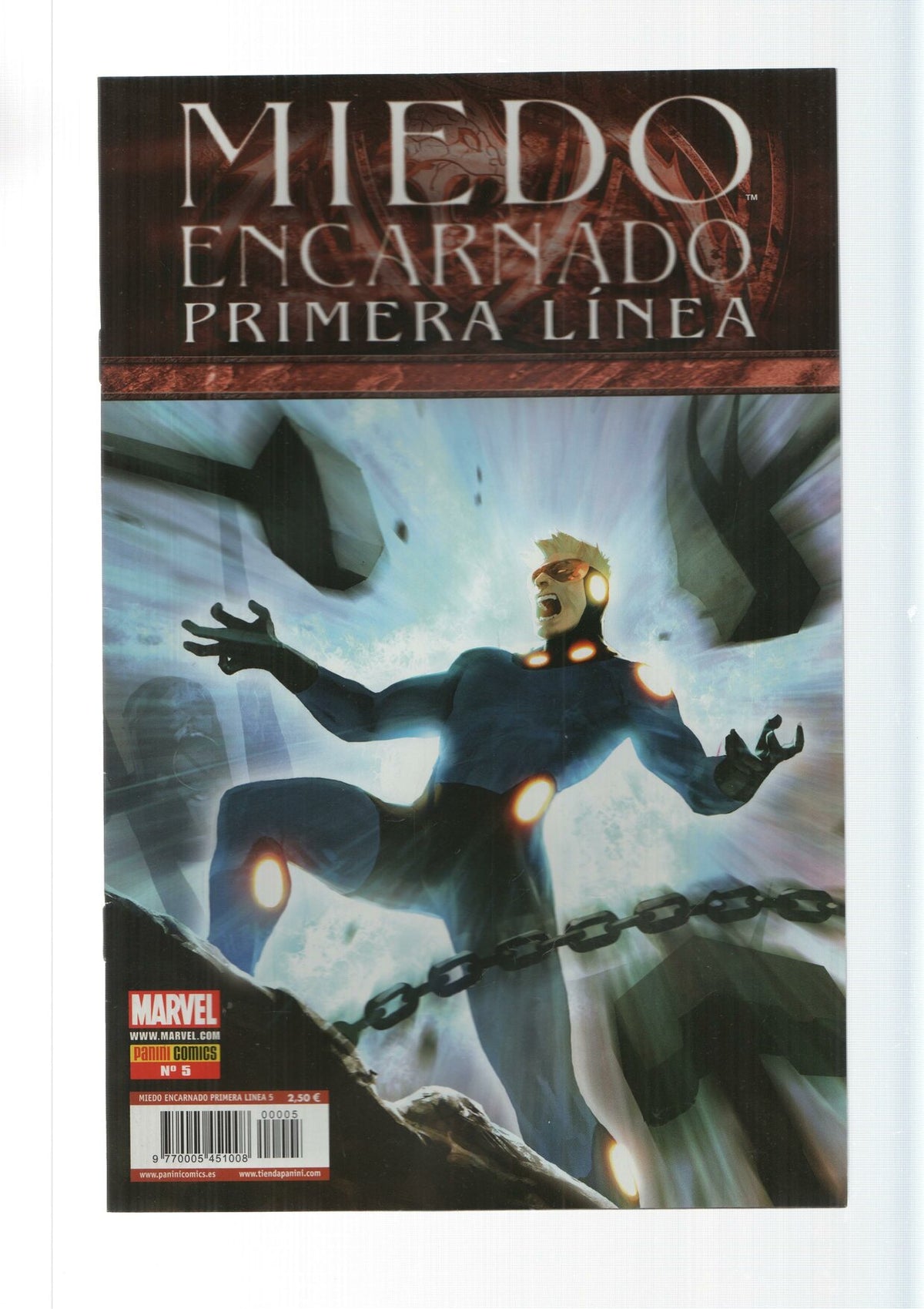 Panini Comics: Miedo Encarnado Primera Linea año 2, numero 5. Marvel