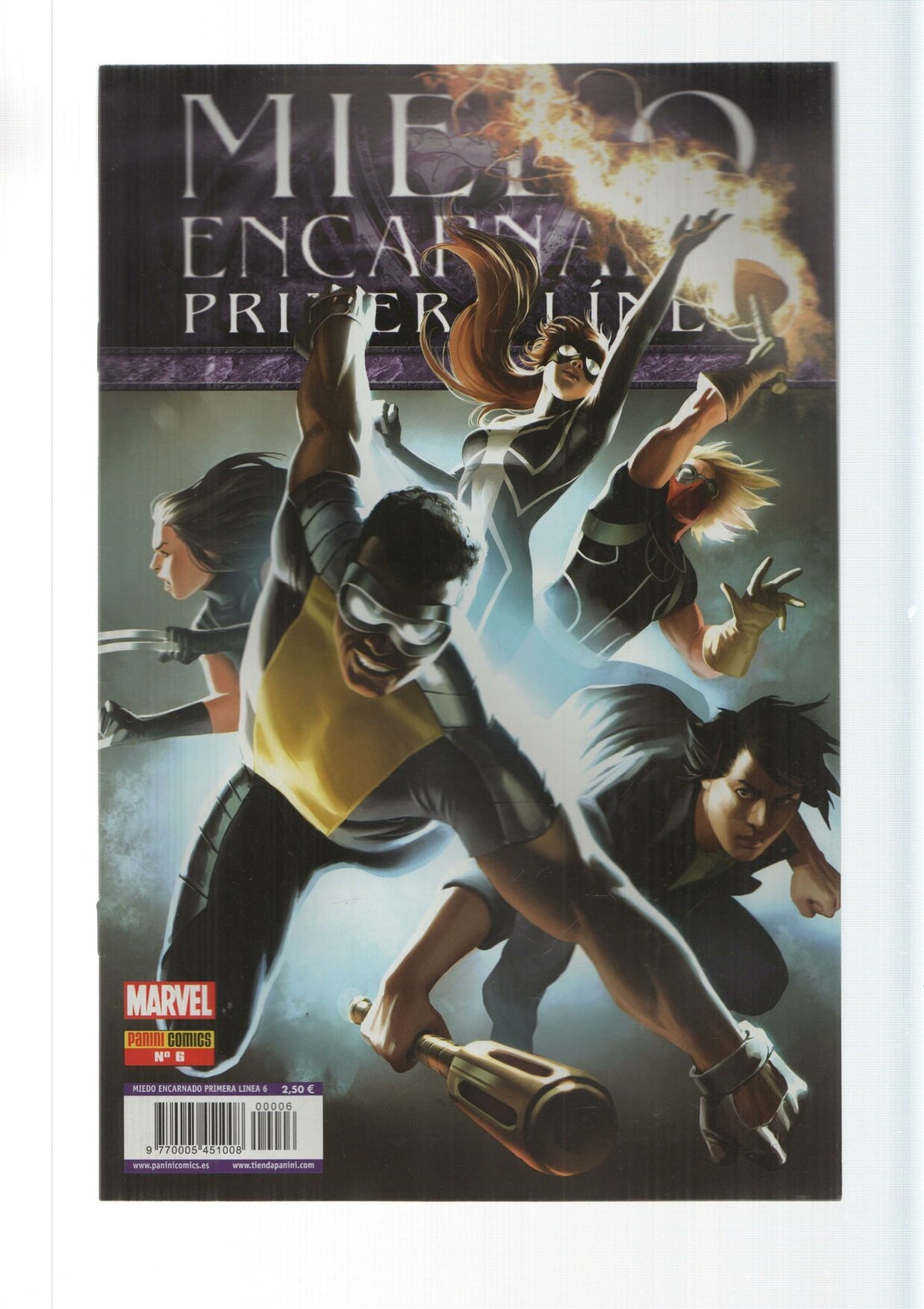 Panini Comics: Miedo Encarnado Primera Linea año 2, numero 6. Marvel