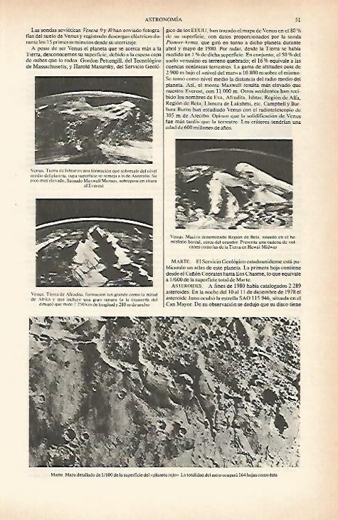 LAMINA ESPASA 26584: Vistas de Venus y Marte