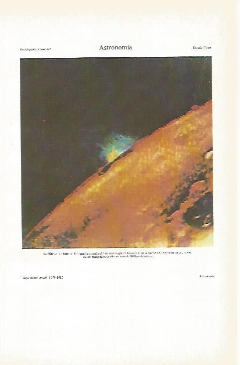 LAMINA ESPASA 26586:  Satelite Io de Jupiter