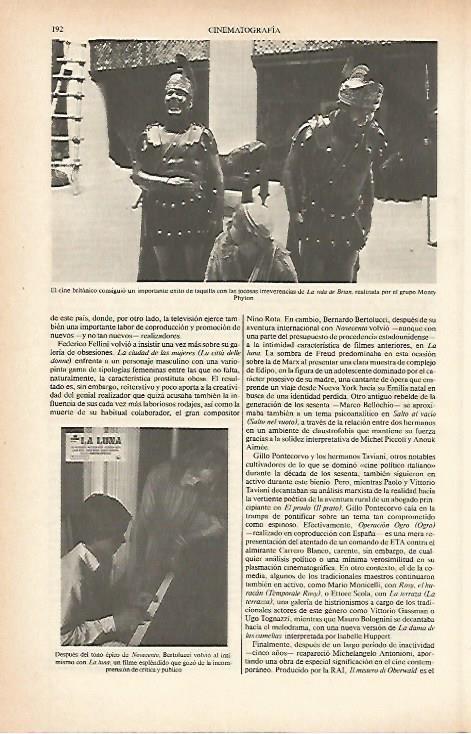 LAMINA ESPASA 26590: Escena de La vida de Brian y de Novecento
