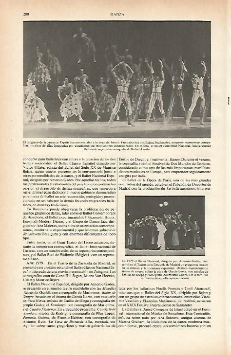 LAMINA ESPASA 26594: Ballet Folklorico Nacional en  Retrato de Mujer