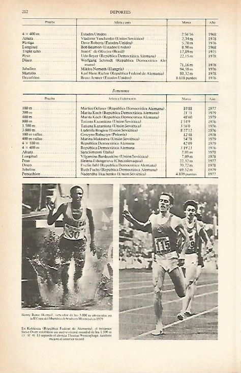 LAMINA ESPASA 26595: Henry Rono y Steve Ovett
