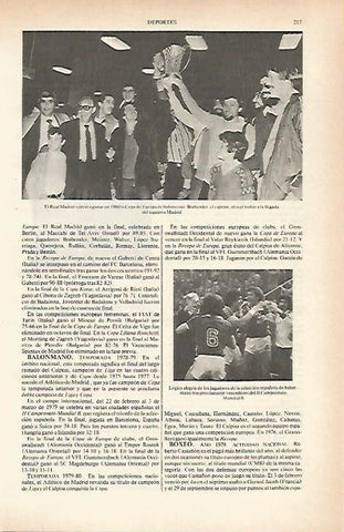 LAMINA ESPASA 26596: El Real Madrid de baloncesto ganador en 1980