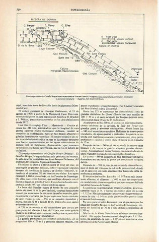 LAMINA ESPASA 26603: Corte esquematico del Gouffre Berger