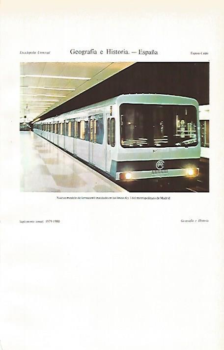 LAMINA ESPASA 26626: Nuevo modelos del metro de Madrid