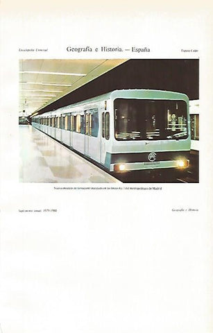 LAMINA ESPASA 26626: Nuevo modelos del metro de Madrid