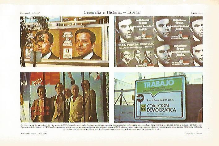 LAMINA ESPASA 26633: Carteles publicitarios para las elecciones de 1979 