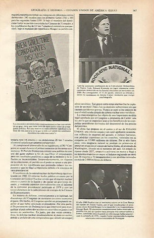 LAMINA ESPASA 26637: Candidatos a las elecciones de Estados Unidos de 1980