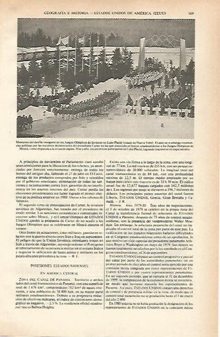 LAMINA ESPASA 26638: Desfile inaugural de los Juegos Olimpicos de Invierno de Lake Placid en 1980