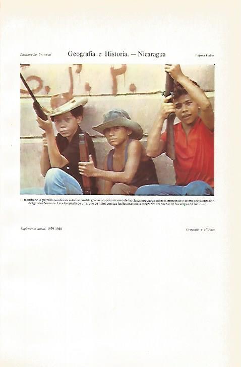 LAMINA ESPASA 26656: Niños con fusiles en Nicaragua