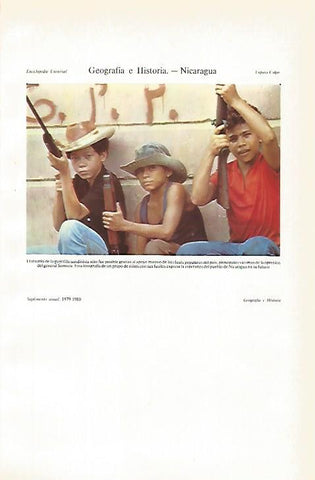 LAMINA ESPASA 26656: Niños con fusiles en Nicaragua