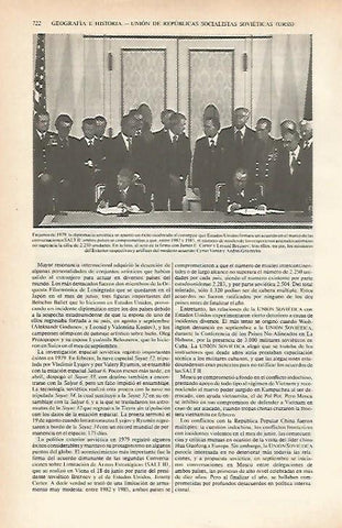 LAMINA ESPASA 26670: Firma del Acuerdo SALT II entre la Union Sovietica y Estados Unidos