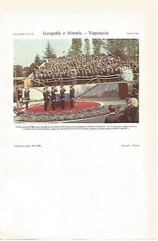 LAMINA ESPASA 26676: Entierro del presidente de Yugoslavia Tito