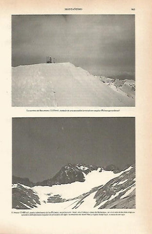 LAMINA ESPASA 26688: La cumbre del Bastiments y el Aneto