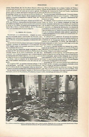LAMINA ESPASA 26694: Redaccion de la revista El Papus despues del atentado de 1977
