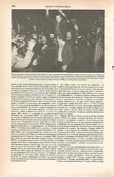 LAMINA ESPASA 26695: El lider sindical de Polonia Lech Walesa
