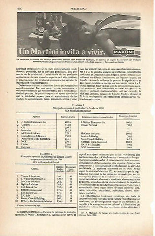 LAMINA ESPASA 26700: Cartel publicitario de Martini