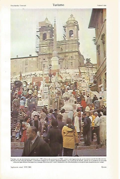 LAMINA ESPASA 26712: Piazza de Spagna en Roma