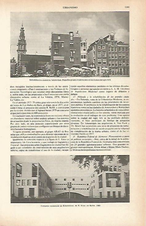 LAMINA ESPASA 26718: Casas en Amsterdam y Conjunto residencial de Ritterstrasse