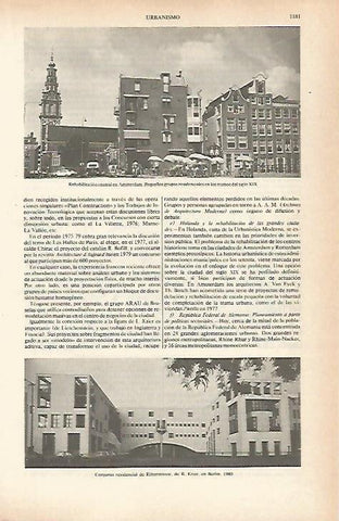 LAMINA ESPASA 26718: Casas en Amsterdam y Conjunto residencial de Ritterstrasse