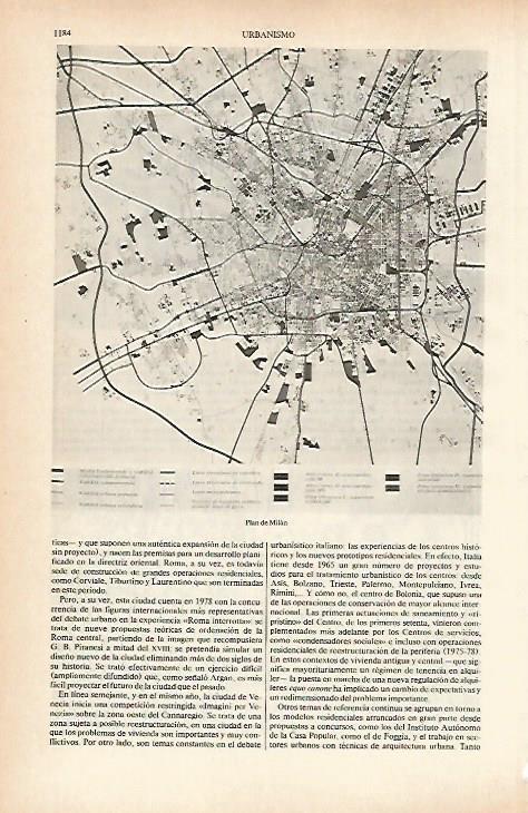 LAMINA ESPASA 26719: Plano de Milan Italia